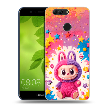 Силиконовый чехол на Huawei Nova 2 Plus с принтом Labubu Лабубу Силиконовый чехол на Huawei Nova 2 Plus с принтом Labubu Лабубу