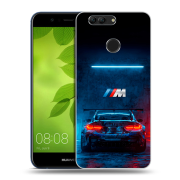 Силиконовый чехол на Huawei Nova 2 Plus с принтом BMW БМВ Силиконовый чехол на Huawei Nova 2 Plus с принтом BMW БМВ