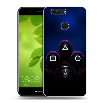 Силиконовый чехол на Huawei Nova 2 Plus с принтом Игра Кальмара
