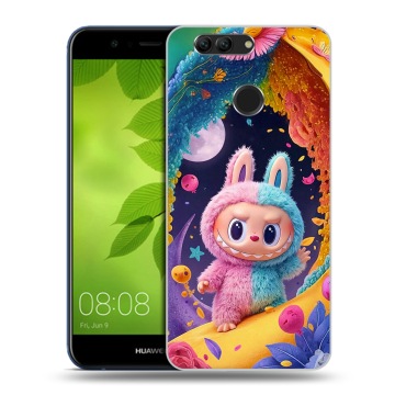 Силиконовый чехол на Huawei Nova 2 Plus с принтом Labubu Лабубу Силиконовый чехол на Huawei Nova 2 Plus с принтом Labubu Лабубу