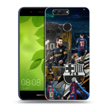 Силиконовый чехол на Huawei Nova 2 Plus с принтом Messi Barcelona Силиконовый чехол на Huawei Nova 2 Plus с принтом Messi Barcelona