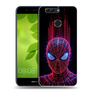 Силиконовый чехол на Huawei Nova 2 Plus с принтом Spiderman Человек паук Силиконовый чехол на Huawei Nova 2 Plus с принтом Spiderman Человек паук
