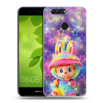 Силиконовый чехол на Huawei Nova 2 Plus с принтом Labubu Лабубу Силиконовый чехол на Huawei Nova 2 Plus с принтом Labubu Лабубу