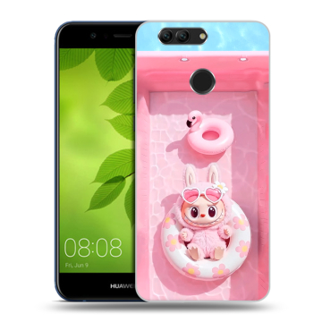 Силиконовый чехол на Huawei Nova 2 Plus с принтом Labubu Лабубу Силиконовый чехол на Huawei Nova 2 Plus с принтом Labubu Лабубу