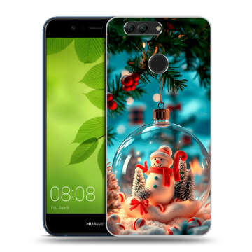 Силиконовый чехол на Huawei Nova 2 Plus с принтом Новый год