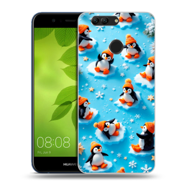 Силиконовый чехол на Huawei Nova 2 Plus с принтом Новый год