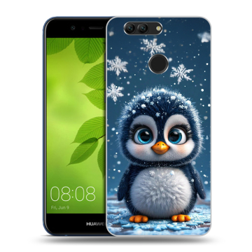 Силиконовый чехол на Huawei Nova 2 Plus с принтом Новый год