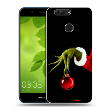 Силиконовый чехол на Huawei Nova 2 Plus с принтом Новый год Гринч