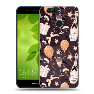 Силиконовый чехол на Huawei Nova 2 Plus с принтом Новый год