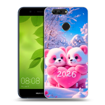 Силиконовый чехол на Huawei Nova 2 Plus с принтом Новый год