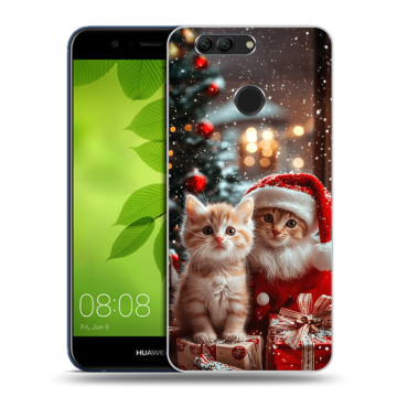 Силиконовый чехол на Huawei Nova 2 Plus с принтом Новый год