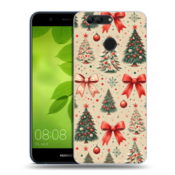 Силиконовый чехол на Huawei Nova 2 Plus с принтом Новый год