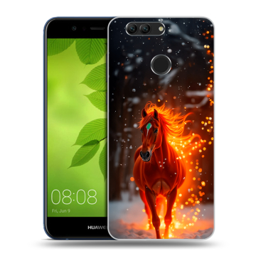Силиконовый чехол на Huawei Nova 2 Plus с принтом Новый год