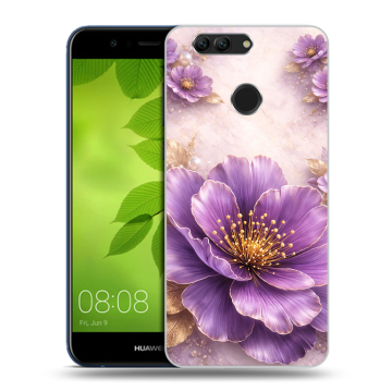 Силиконовый чехол на Huawei Nova 2 Plus с принтом женский