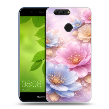 Силиконовый чехол на Huawei Nova 2 Plus с принтом женский
