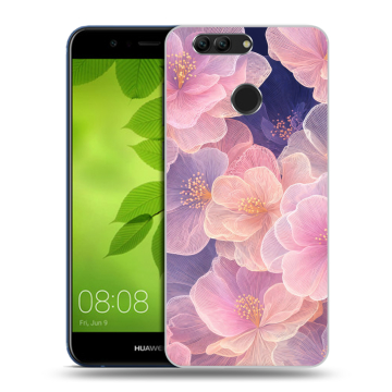 Силиконовый чехол на Huawei Nova 2 Plus с принтом женский