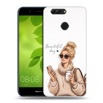 Силиконовый чехол на Huawei Nova 2 Plus с принтом женский Силиконовый чехол на Huawei Nova 2 Plus с принтом женский