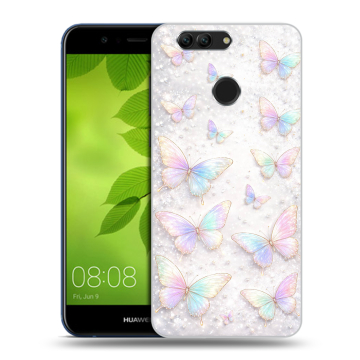 Силиконовый чехол на Huawei Nova 2 Plus с принтом женский