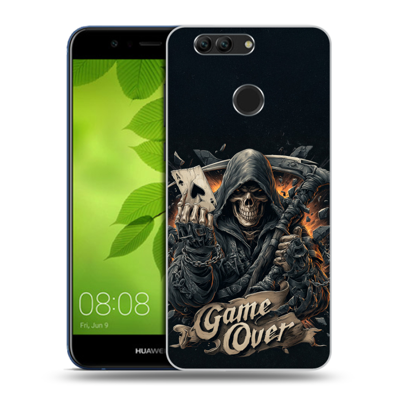 Пластиковый чехол на Huawei Nova 2 Plus с принтом Скелет карты Пластиковый чехол на Huawei Nova 2 Plus с принтом Скелет карты