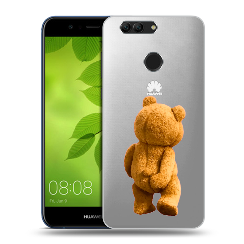 Силиконовый чехол на Huawei Nova 2 Plus с принтом Медведь Силиконовый чехол на Huawei Nova 2 Plus с принтом Медведь