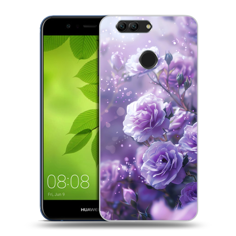 Пластиковый чехол на Huawei Nova 2 Plus с принтом Розы цветы Пластиковый чехол на Huawei Nova 2 Plus с принтом Розы цветы