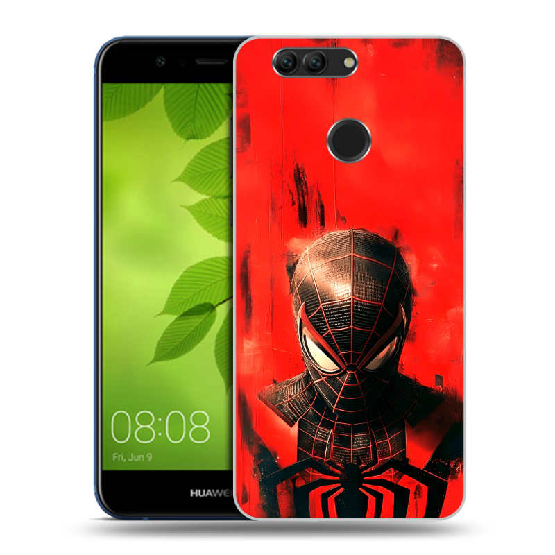 Пластиковый чехол на Huawei Nova 2 Plus с принтом человек паук spiderman Пластиковый чехол на Huawei Nova 2 Plus с принтом человек паук spiderman