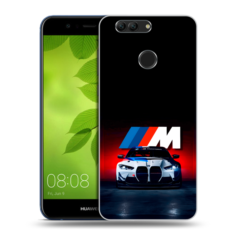 Силиконовый чехол на Huawei Nova 2 Plus с принтом БМВ BMW Силиконовый чехол на Huawei Nova 2 Plus с принтом БМВ BMW