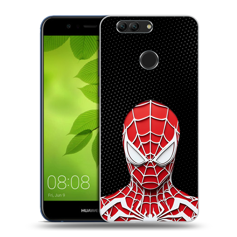 Силиконовый чехол на Huawei Nova 2 Plus с принтом человек паук spiderman Силиконовый чехол на Huawei Nova 2 Plus с принтом человек паук spiderman