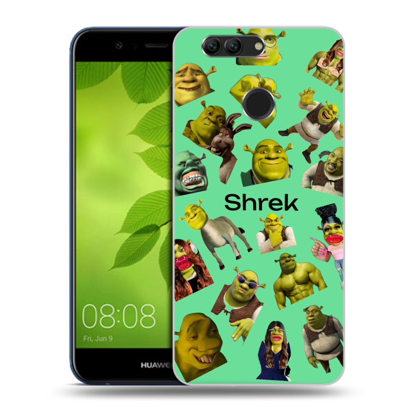 Силиконовый чехол на Huawei Nova 2 Plus с принтом Шрек Shrek Силиконовый чехол на Huawei Nova 2 Plus с принтом Шрек Shrek