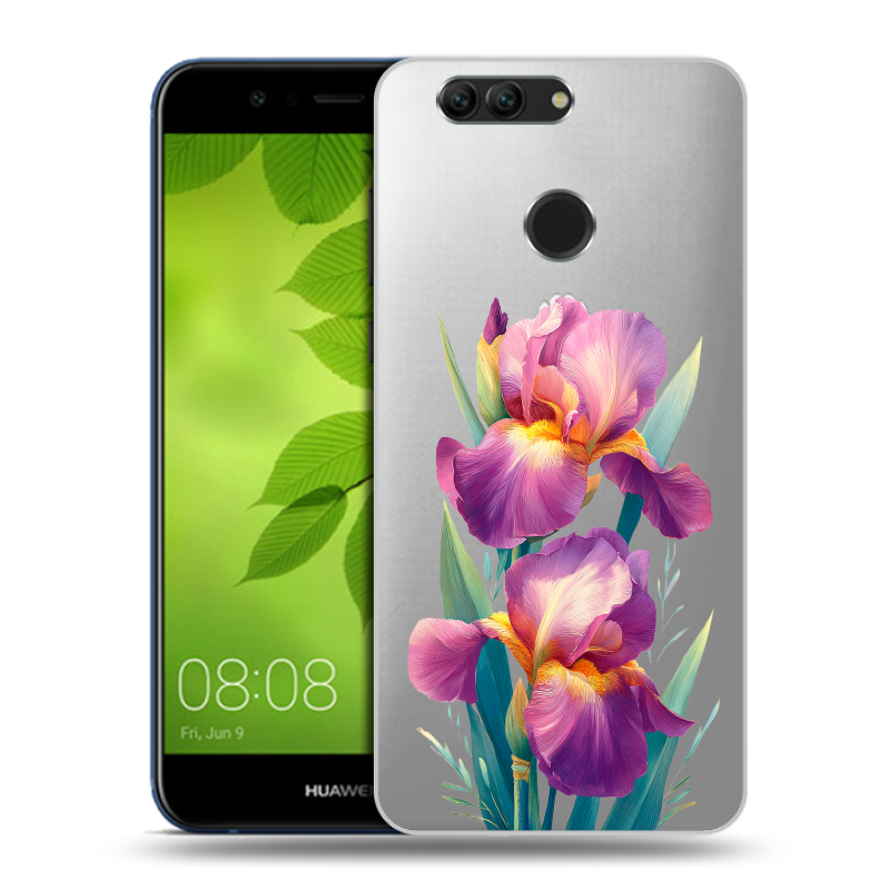 Силиконовый чехол на Huawei Nova 2 Plus с принтом Цветы орхидеи Силиконовый чехол на Huawei Nova 2 Plus с принтом Цветы орхидеи