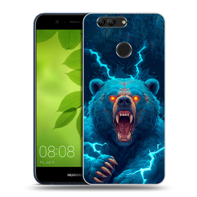 Силиконовый чехол на Huawei Nova 2 Plus с принтом Медведь Силиконовый чехол на Huawei Nova 2 Plus с принтом Медведь
