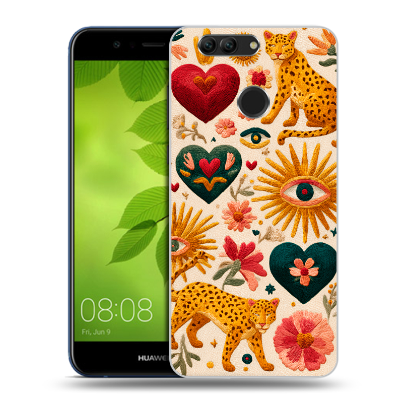 Силиконовый чехол на Huawei Nova 2 Plus с принтом Модный принт Силиконовый чехол на Huawei Nova 2 Plus с принтом Модный принт