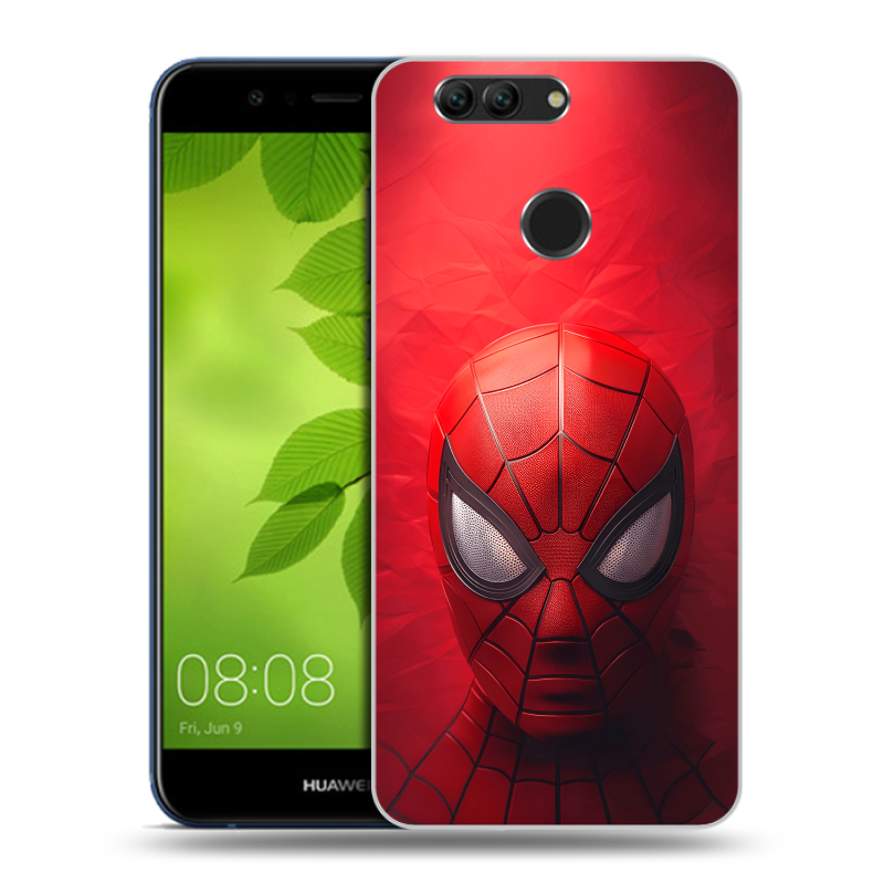Силиконовый чехол на Huawei Nova 2 Plus с принтом Spiderman Человек паук Силиконовый чехол на Huawei Nova 2 Plus с принтом Spiderman Человек паук