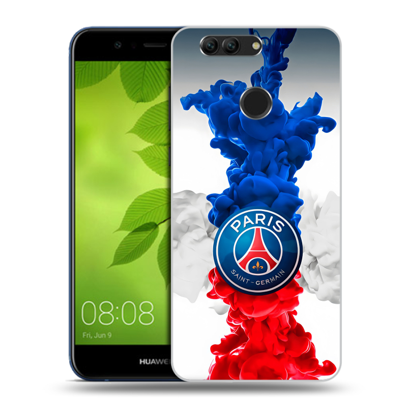 Силиконовый чехол на Huawei Nova 2 Plus с принтом PSG ПСЖ Силиконовый чехол на Huawei Nova 2 Plus с принтом PSG ПСЖ
