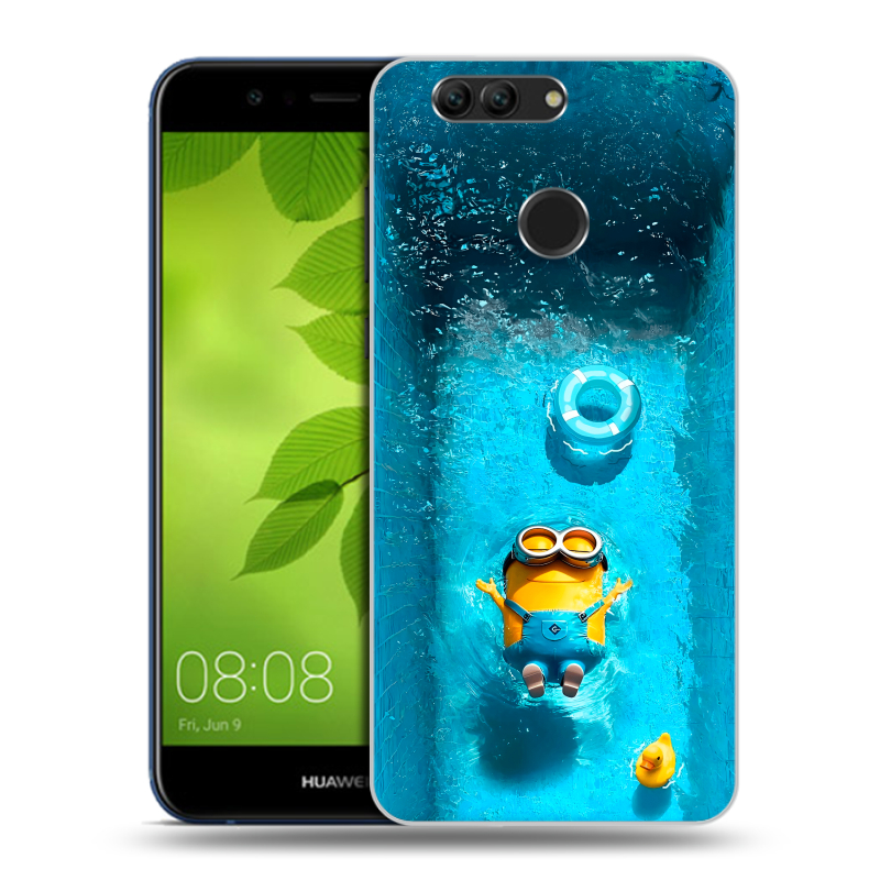 Силиконовый чехол на Huawei Nova 2 Plus с принтом Миньоны Силиконовый чехол на Huawei Nova 2 Plus с принтом Миньоны