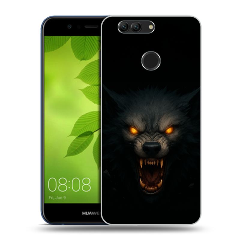 Пластиковый чехол на Huawei Nova 2 Plus с принтом Волк Пластиковый чехол на Huawei Nova 2 Plus с принтом Волк