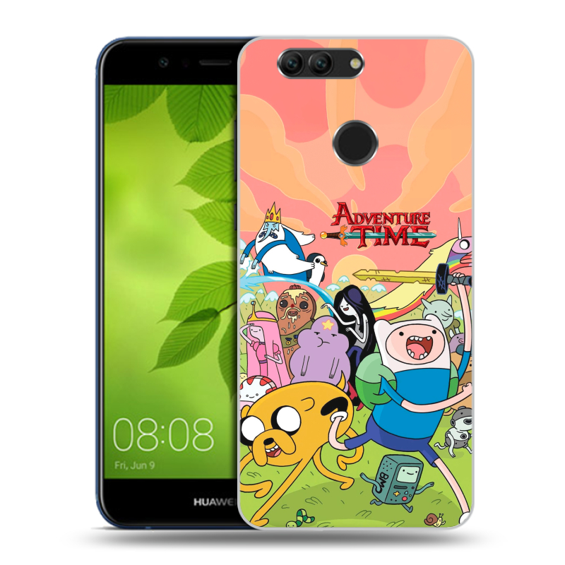 Силиконовый чехол на Huawei Nova 2 Plus с принтом Adventure time Время приключений Силиконовый чехол на Huawei Nova 2 Plus с принтом Adventure time Время приключений
