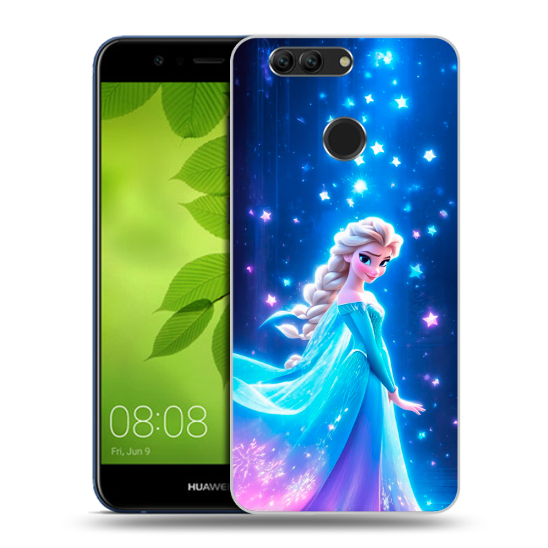 Силиконовый чехол на Huawei Nova 2 Plus с принтом Холодное сердце Frozen Силиконовый чехол на Huawei Nova 2 Plus с принтом Холодное сердце Frozen