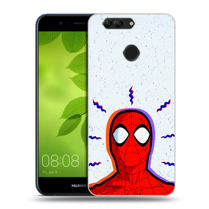 Силиконовый чехол на Huawei Nova 2 Plus с принтом Spiderman Человек паук Силиконовый чехол на Huawei Nova 2 Plus с принтом Spiderman Человек паук