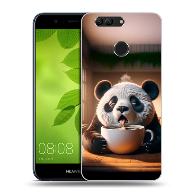 Пластиковый чехол на Huawei Nova 2 Plus с принтом смешная панда Пластиковый чехол на Huawei Nova 2 Plus с принтом смешная панда