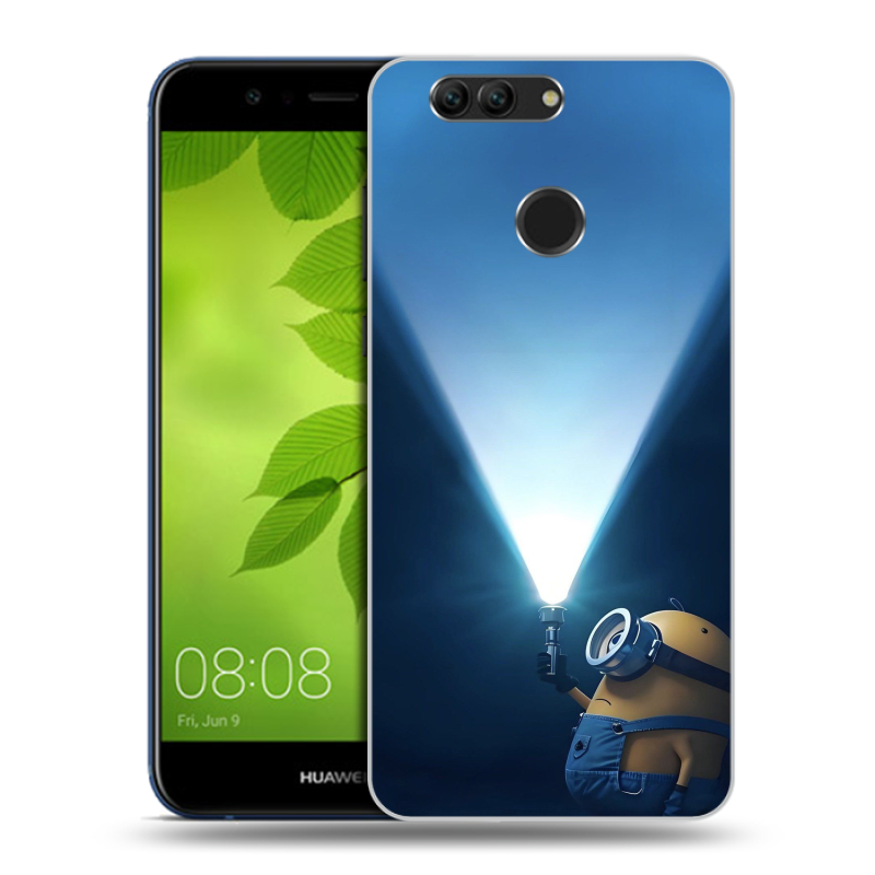 Силиконовый чехол на Huawei Nova 2 Plus с принтом Миньоны Силиконовый чехол на Huawei Nova 2 Plus с принтом Миньоны
