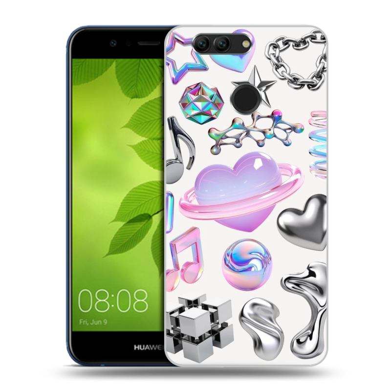 Пластиковый чехол на Huawei Nova 2 Plus с принтом Y2K Пластиковый чехол на Huawei Nova 2 Plus с принтом Y2K