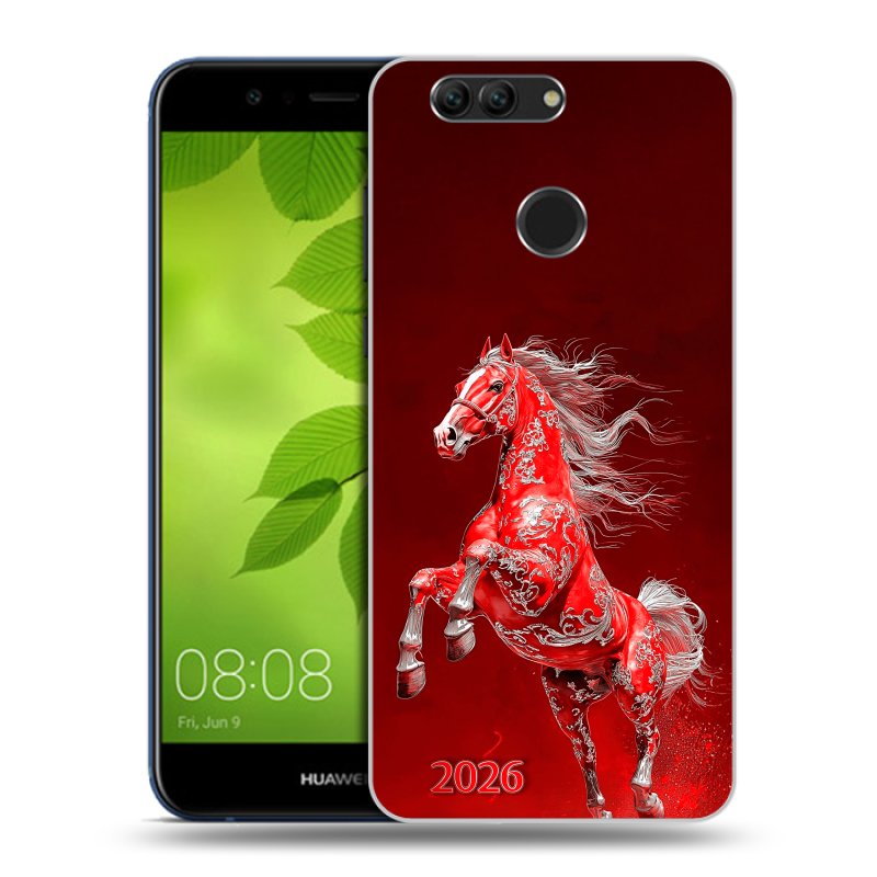 Пластиковый чехол на Huawei Nova 2 Plus с принтом Новый год Пластиковый чехол на Huawei Nova 2 Plus с принтом Новый год