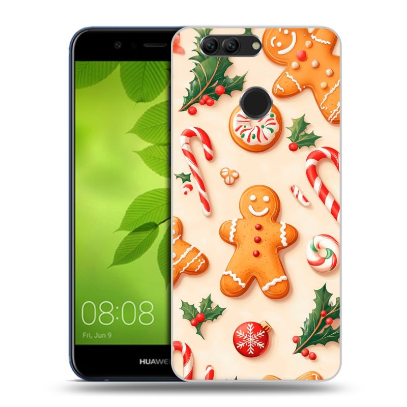 Пластиковый чехол на Huawei Nova 2 Plus с принтом Новый год Пластиковый чехол на Huawei Nova 2 Plus с принтом Новый год