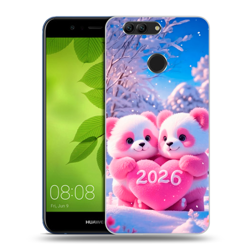 Силиконовый чехол на Huawei Nova 2 Plus с принтом Новый год Силиконовый чехол на Huawei Nova 2 Plus с принтом Новый год