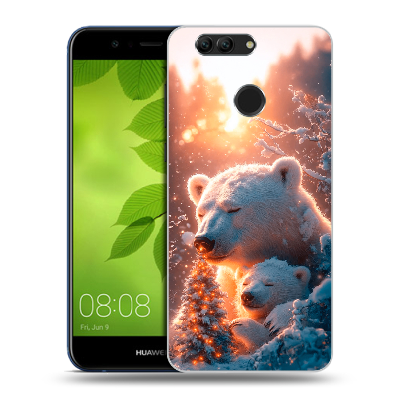 Пластиковый чехол на Huawei Nova 2 Plus с принтом Новый год Пластиковый чехол на Huawei Nova 2 Plus с принтом Новый год