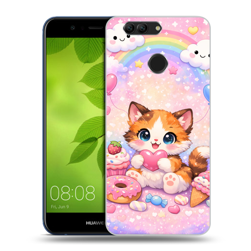Пластиковый чехол на Huawei Nova 2 Plus с принтом для девочек Пластиковый чехол на Huawei Nova 2 Plus с принтом для девочек