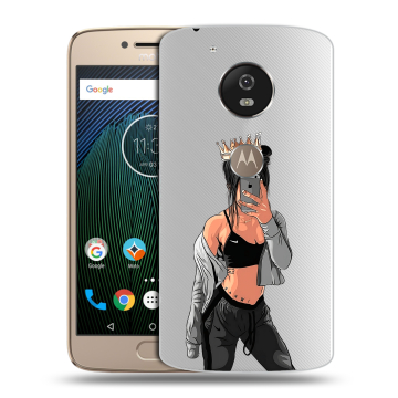 Силиконовый чехол на Motorola Moto G5s с принтом Женские принты