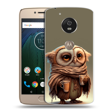 Силиконовый чехол на Motorola Moto G5s с принтом Сова