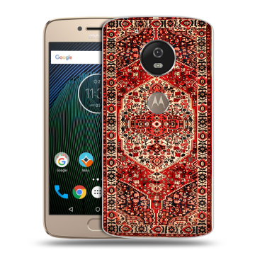 Силиконовый чехол на Motorola Moto G5s с принтом Ковер